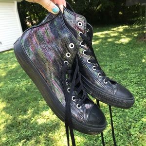 Rainbow Metallic Converse